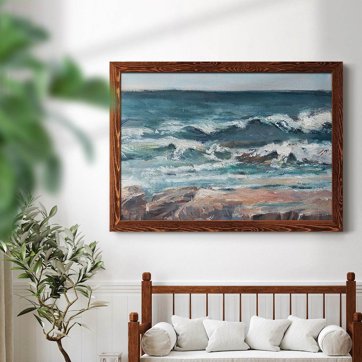 Ocean Breakers II-Premium Framed Canvas - Ready to Hang