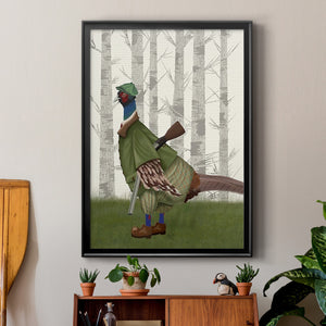 Pheasant Shooting Party 1 Premium Framed Print - Ready to Hang