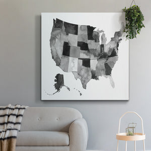 USA in Watercolor II-Premium Gallery Wrapped Canvas - Ready to Hang