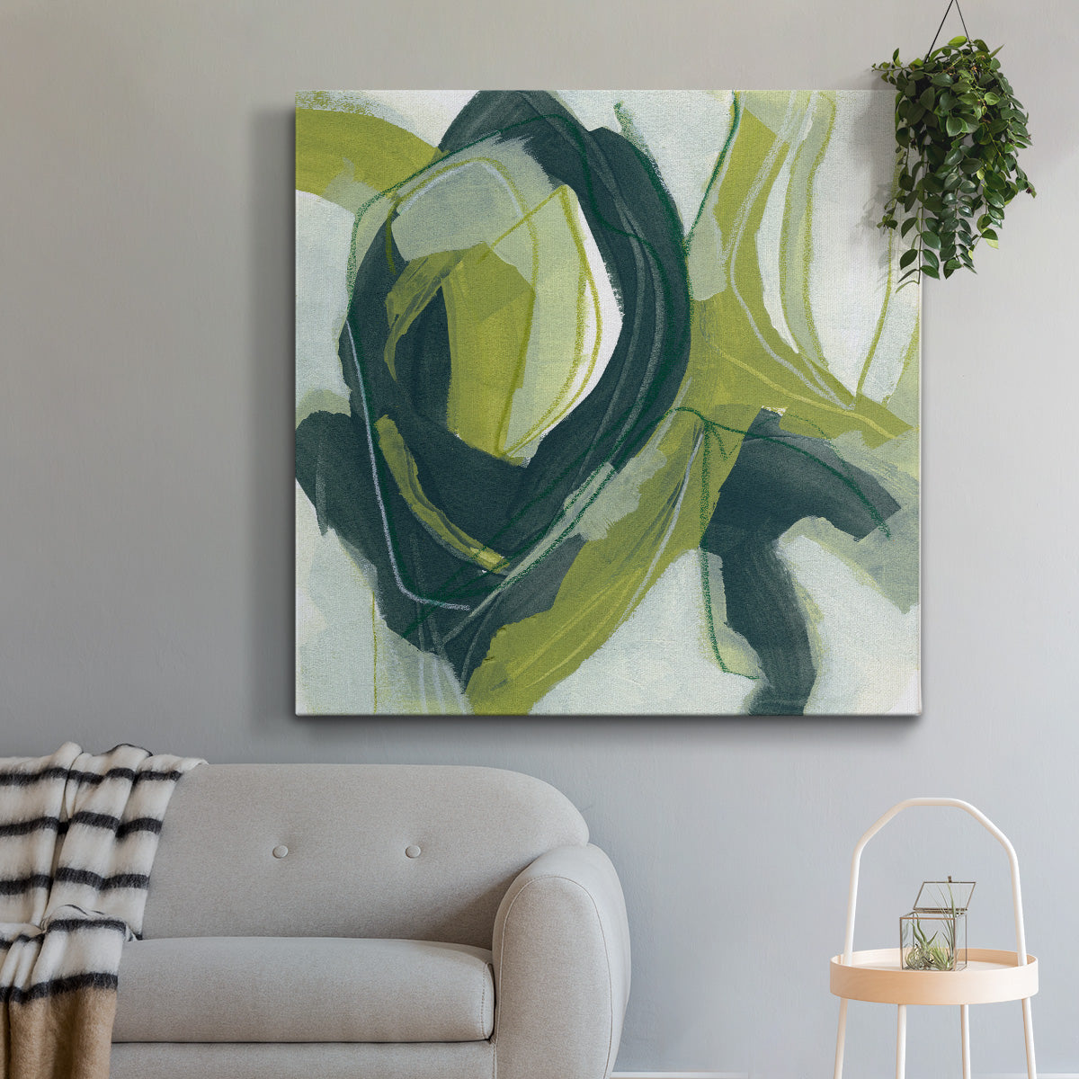 Verdigris Motion IV-Premium Gallery Wrapped Canvas - Ready to Hang