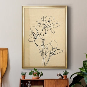 Magnolia Sketch II Premium Framed Print - Ready to Hang