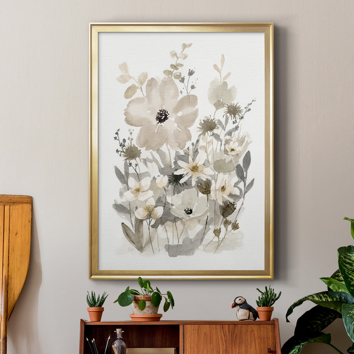 Neutral Nature I Premium Framed Print - Ready to Hang