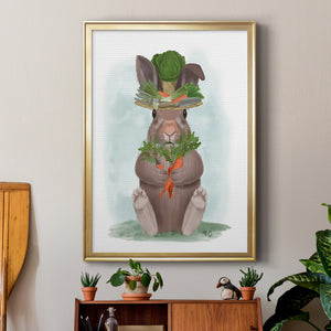 Rabbit Carrot Hat Premium Framed Print - Ready to Hang