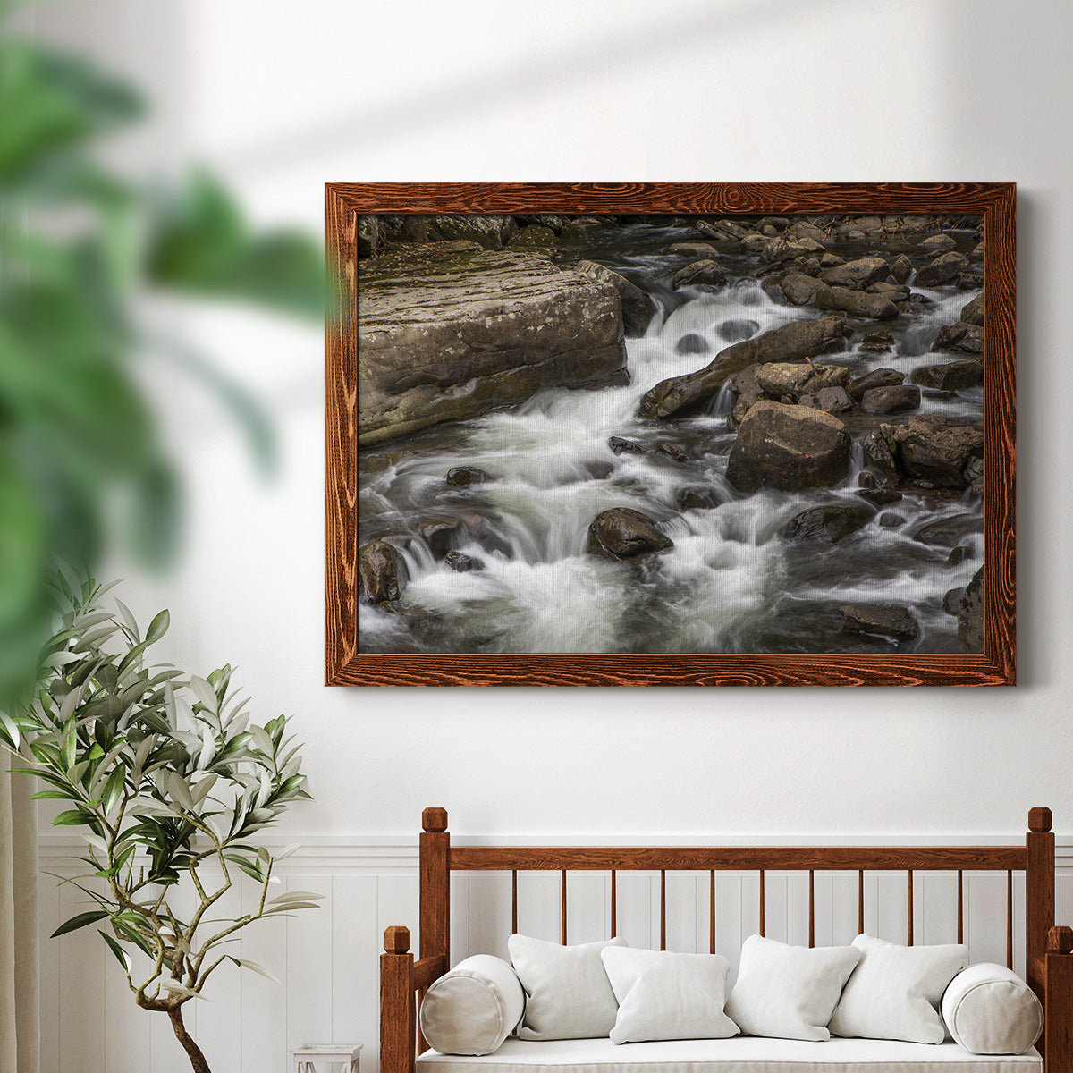 Rushing Calm-Premium Framed Canvas - Ready to Hang