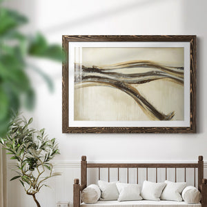 Catching a Metallic Wave-Premium Framed Print - Ready to Hang