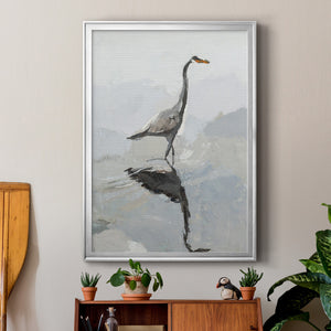 Heron Premium Framed Print - Ready to Hang