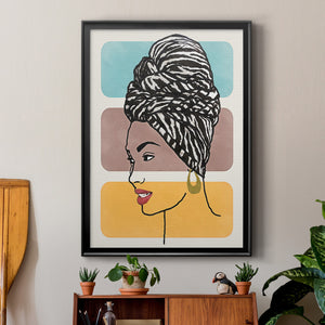 Head Wrap II Premium Framed Print - Ready to Hang