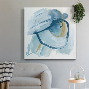 Blue Interference III-Premium Gallery Wrapped Canvas - Ready to Hang