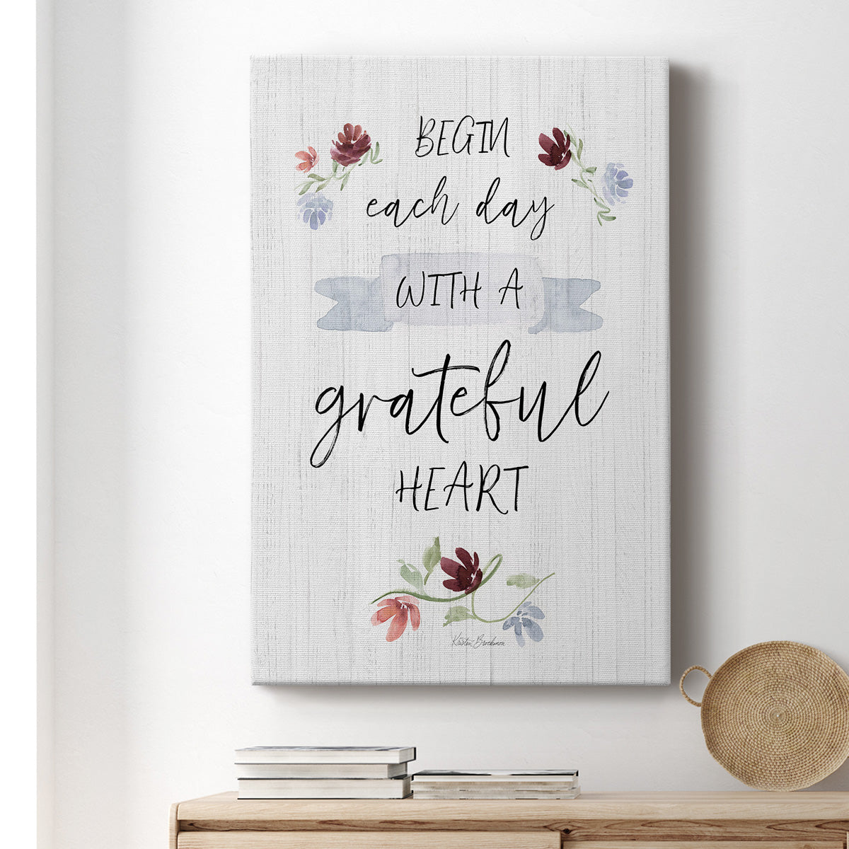 Grateful Heart Premium Gallery Wrapped Canvas - Ready to Hang