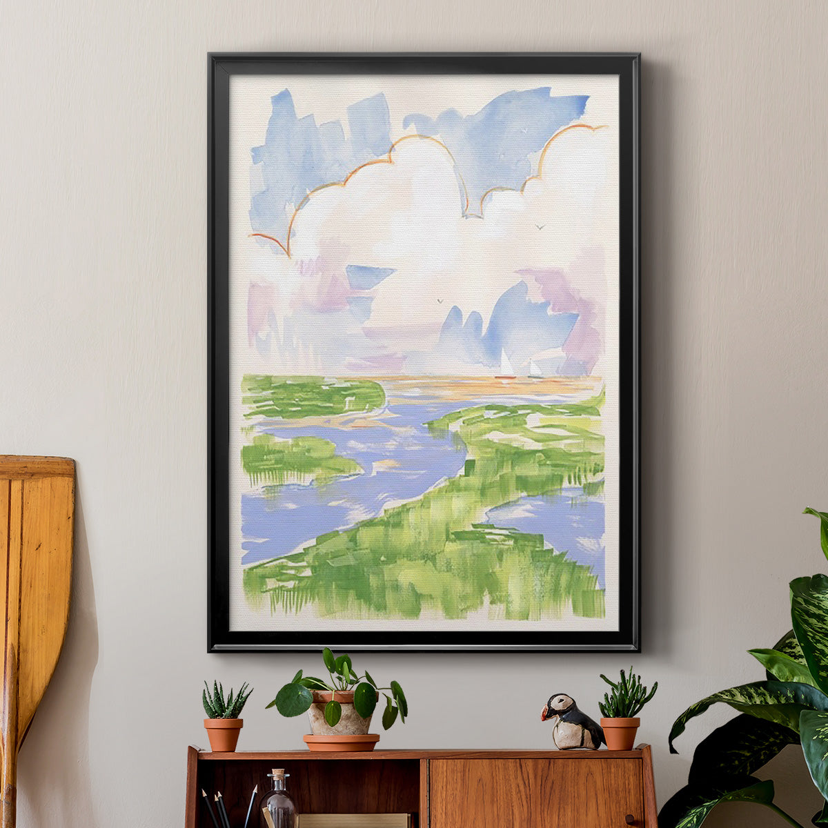 Low Country River Vista II Premium Framed Print - Ready to Hang