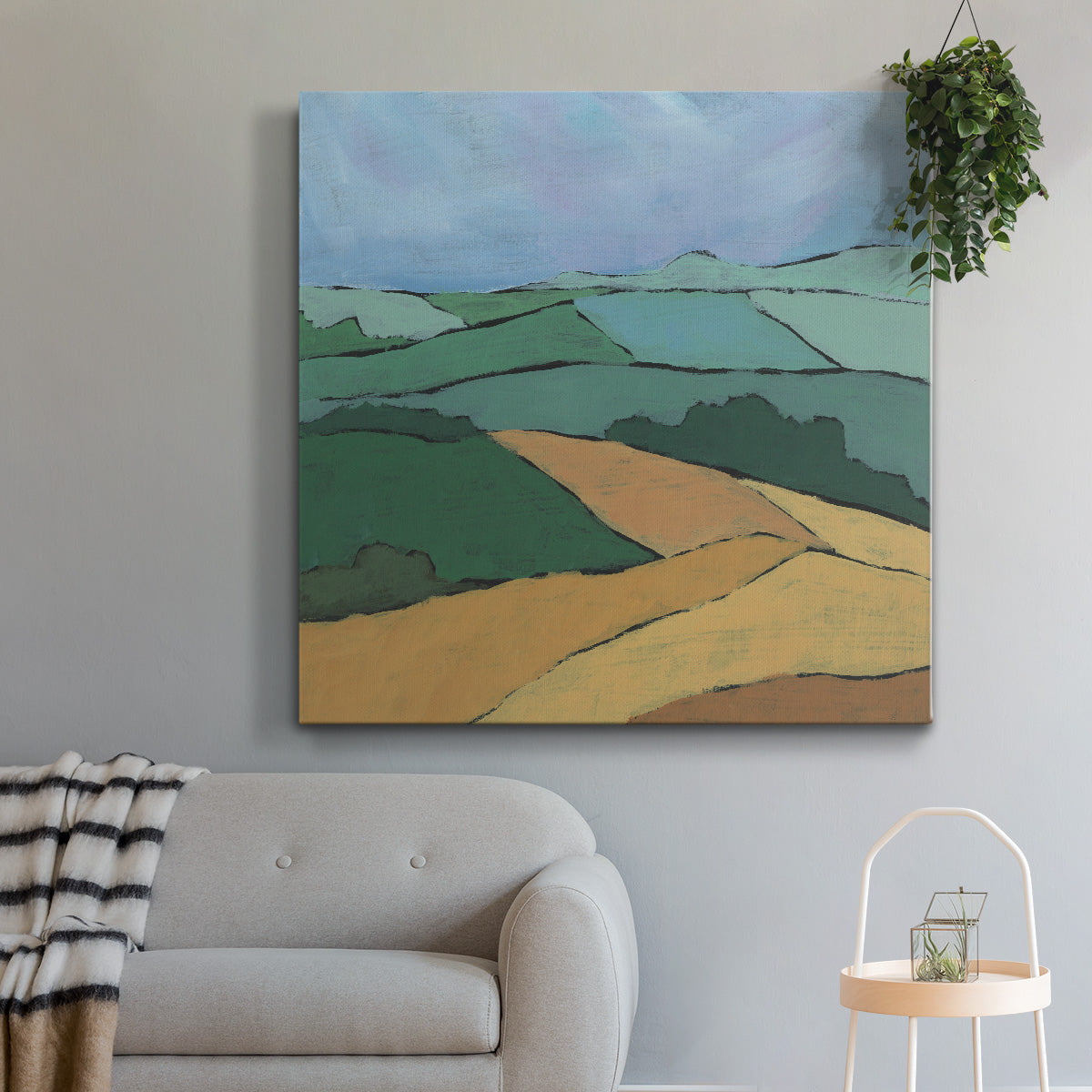 Blocked Topography II-Premium Gallery Wrapped Canvas - Ready to Hang