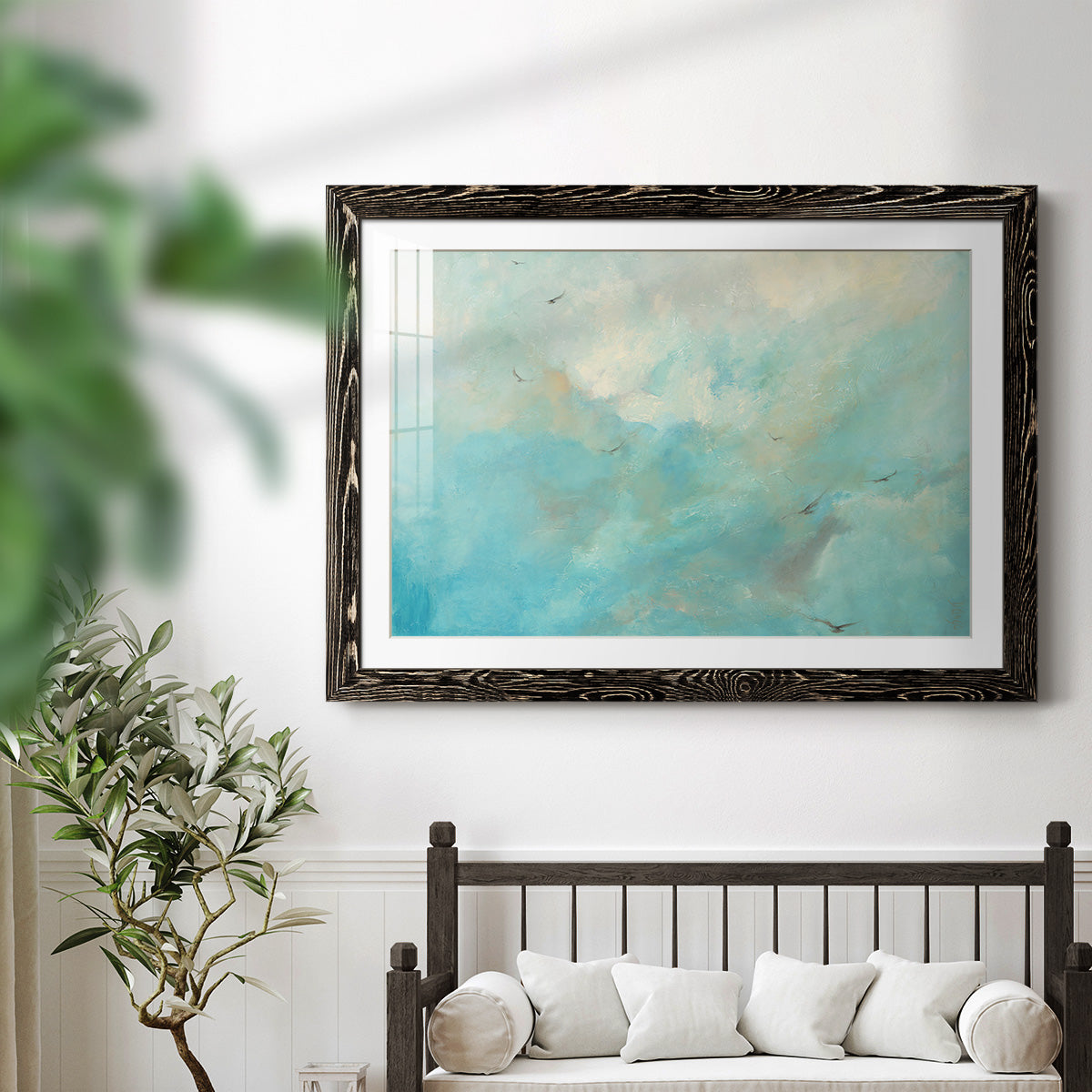 Flying Home -Premium Framed Print - Ready to Hang