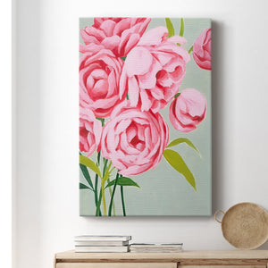 This Year's Peonies II Premium Gallery Wrapped Canvas - Ready to Hang