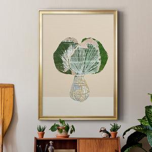 Woven Tropical Leaf I Premium Framed Print - Ready to Hang