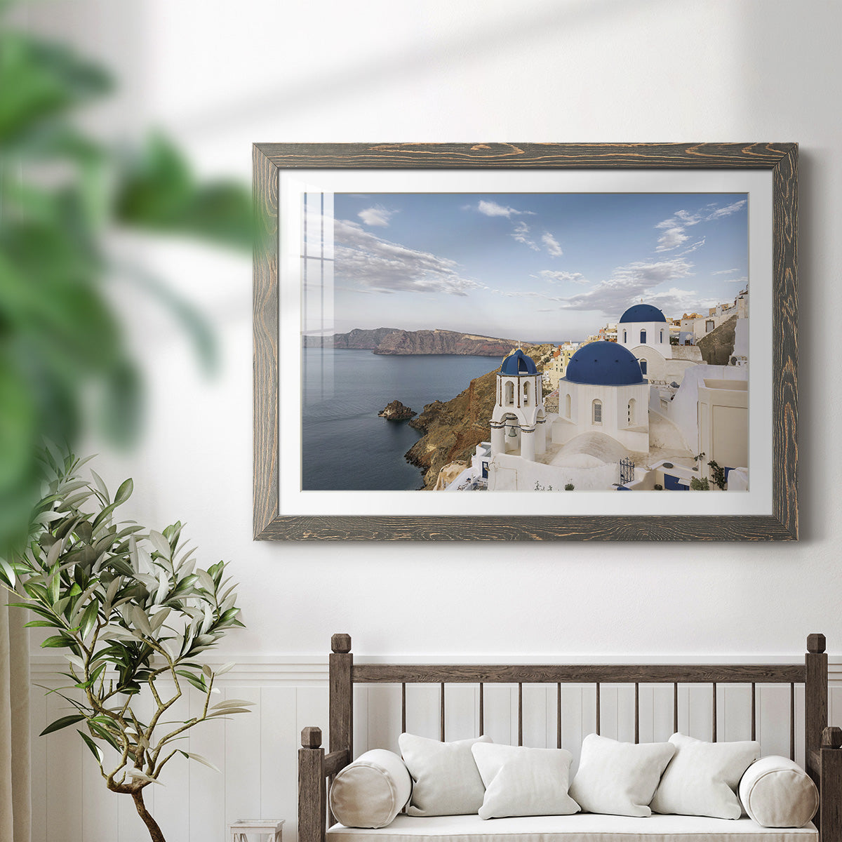 Santorini View-Premium Framed Print - Ready to Hang