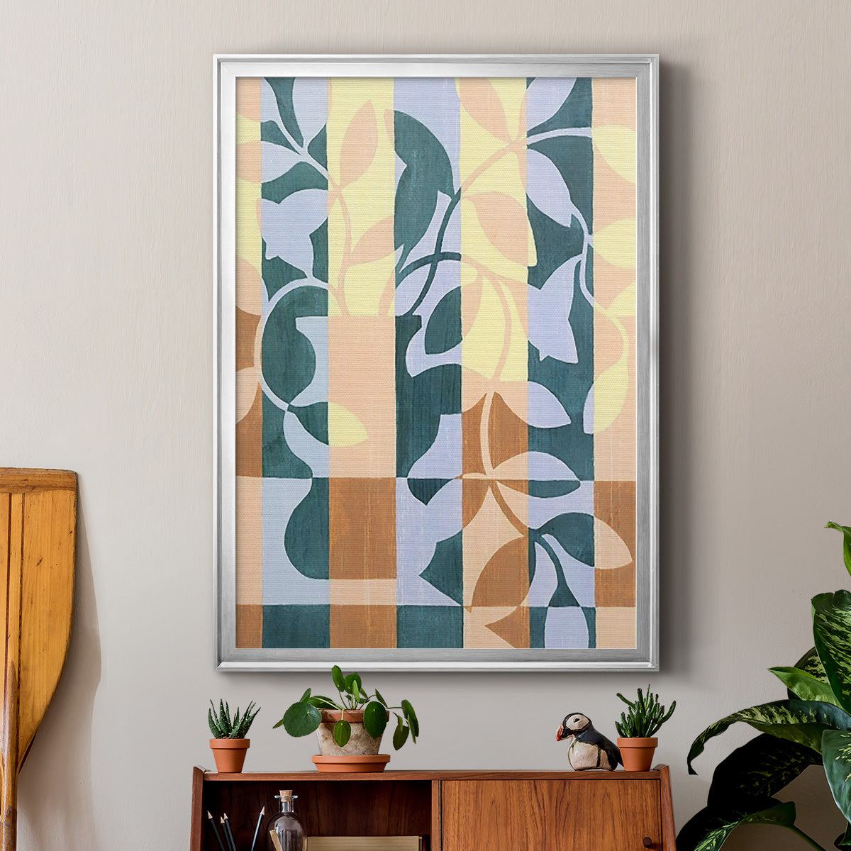 Checkered Cutting II Premium Framed Print - Ready to Hang
