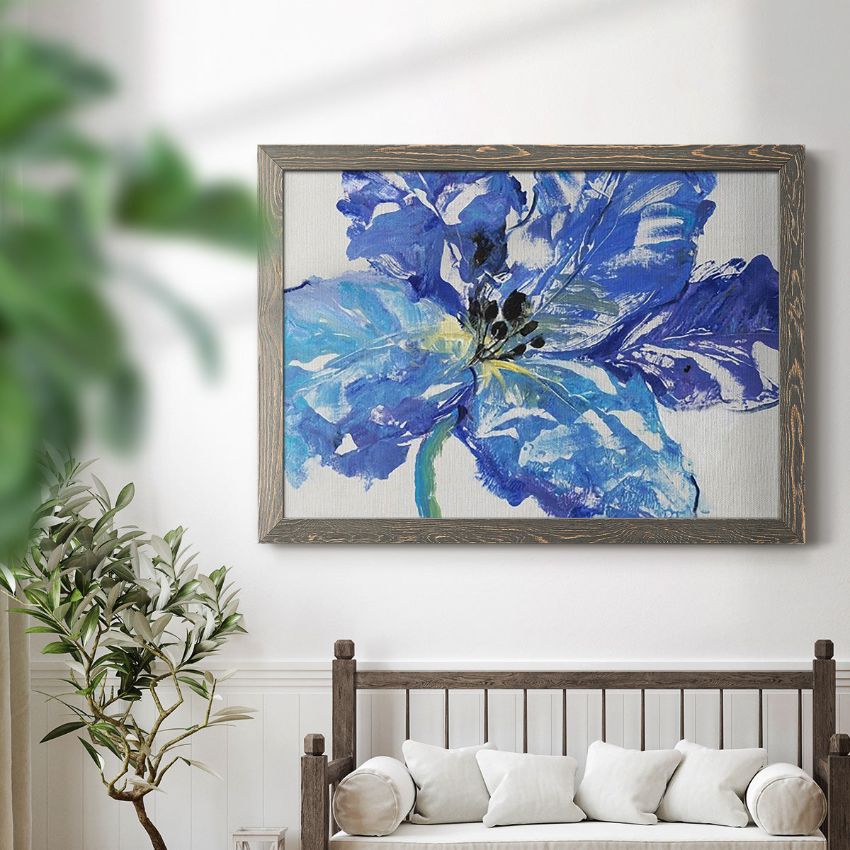 Fleur Bleue I-Premium Framed Canvas - Ready to Hang