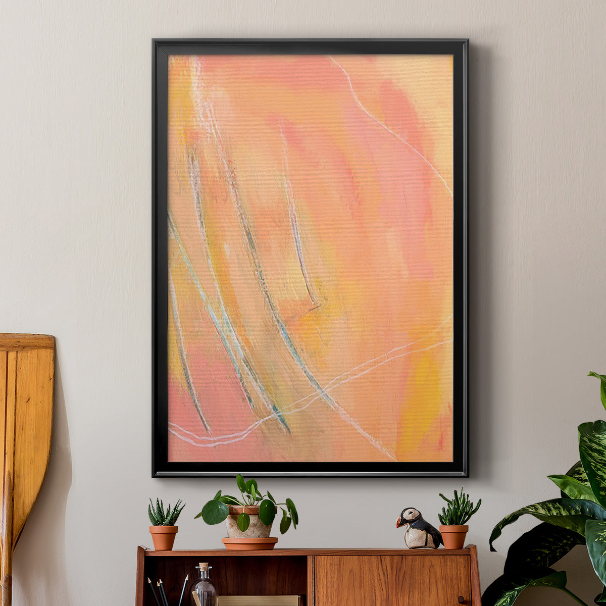 Peach Bliss I Premium Framed Print - Ready to Hang