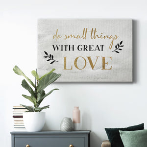 Small Things Gold Premium Gallery Wrapped Canvas - Ready to Hang
