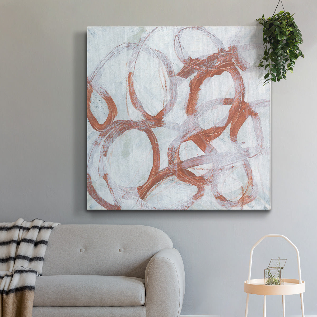 Rust Thread I-Premium Gallery Wrapped Canvas - Ready to Hang