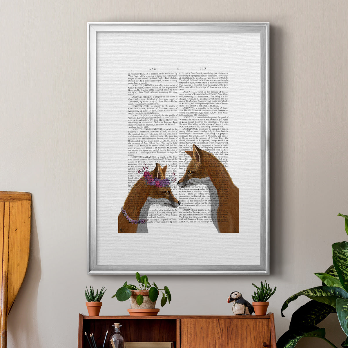 Fox Lovers Premium Framed Print - Ready to Hang