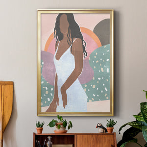 Curly Lady I Premium Framed Print - Ready to Hang