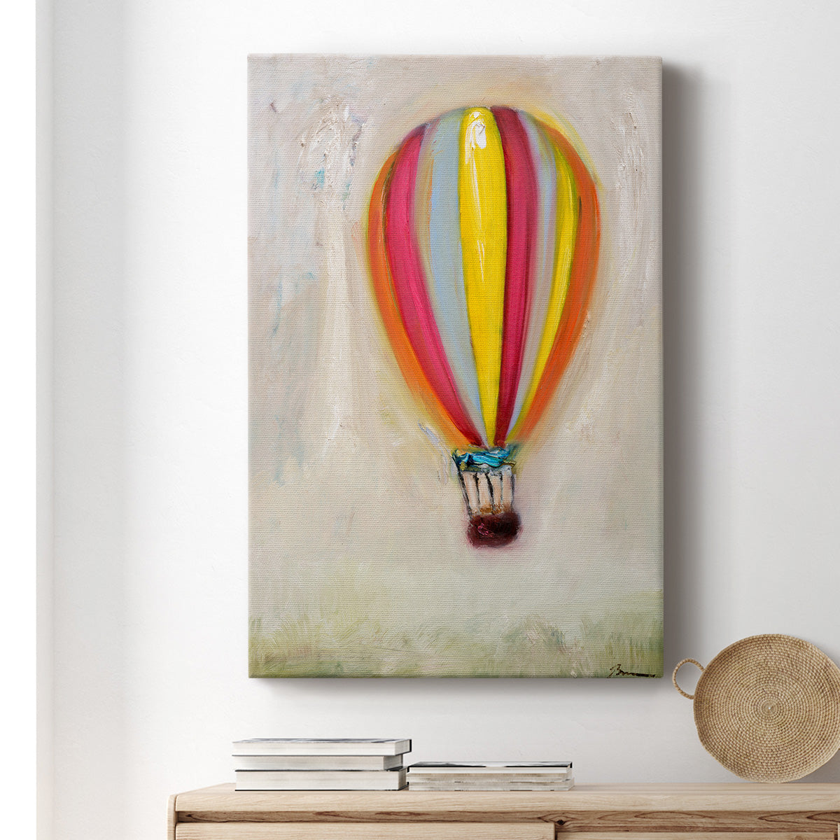 Lucky Hot Air Balloon Premium Gallery Wrapped Canvas - Ready to Hang