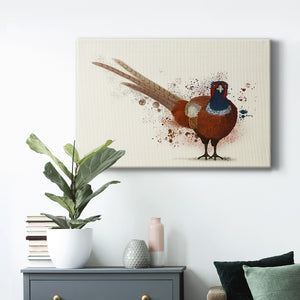 Pheasant Splash 7 Premium Gallery Wrapped Canvas - Ready to Hang