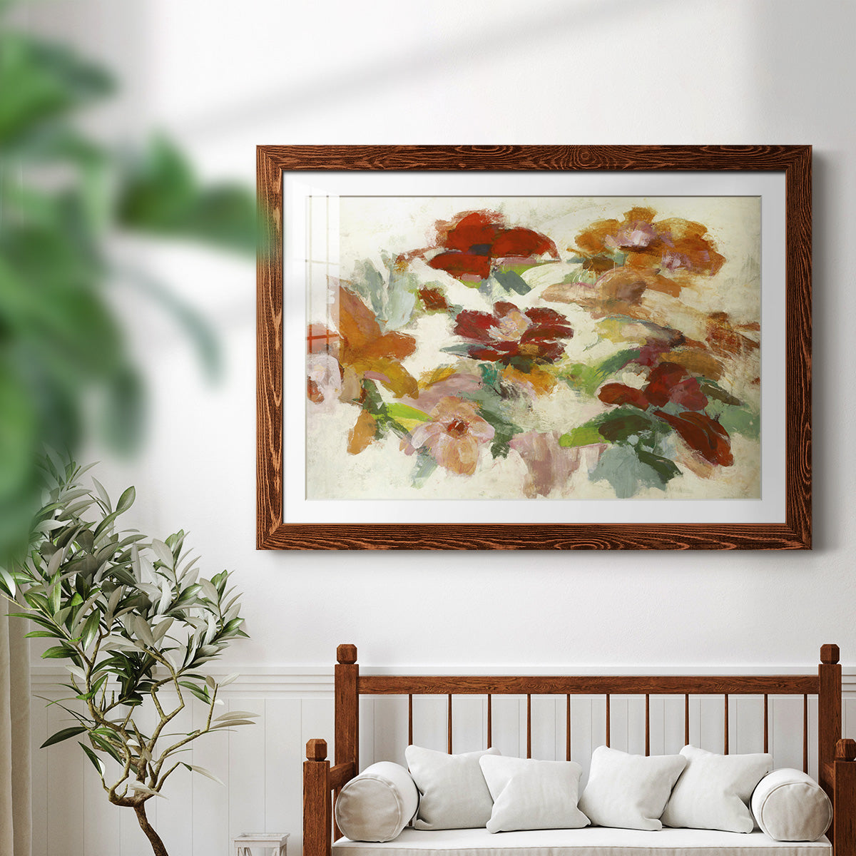 Floral Impressions V1-Premium Framed Print - Ready to Hang