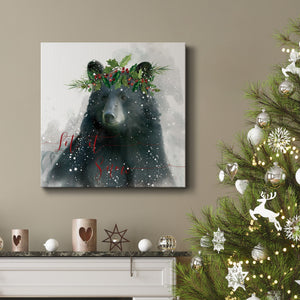 Let It Snow Bear-Premium Gallery Wrapped Canvas - Ready to Hang