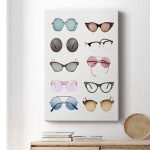Vintage Glasses II Premium Gallery Wrapped Canvas - Ready to Hang