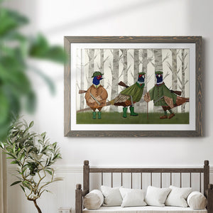 Pheasant Shooting Party Group 2-Premium Framed Print - Ready to Hang