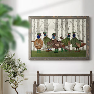 Pheasant Shooting Party Group 3-Premium Framed Canvas - Ready to Hang