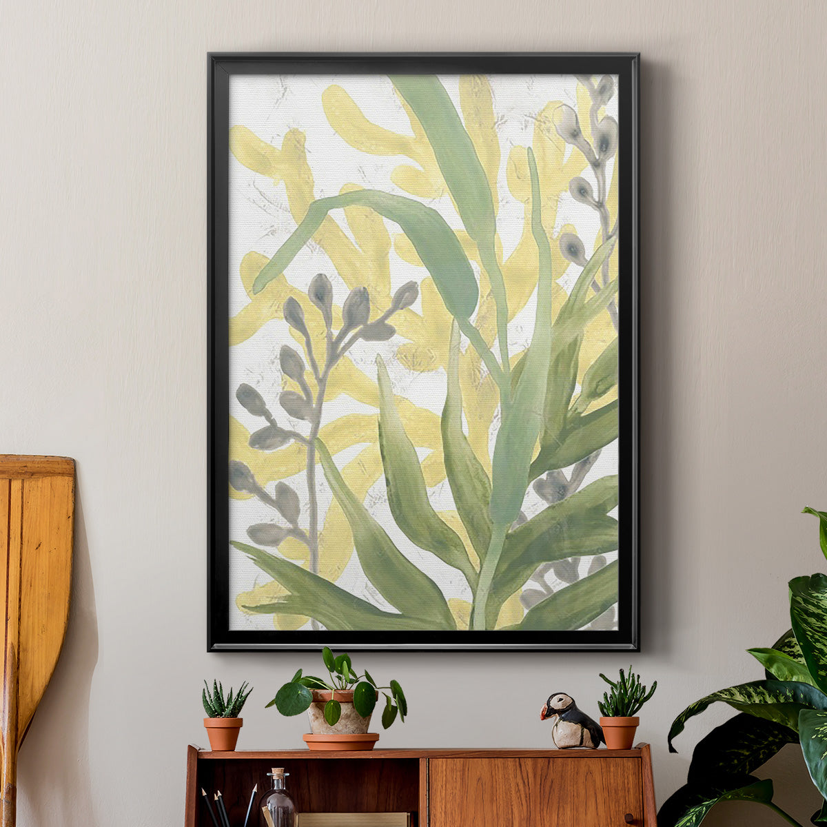 Sea Grass Fresco I Premium Framed Print - Ready to Hang