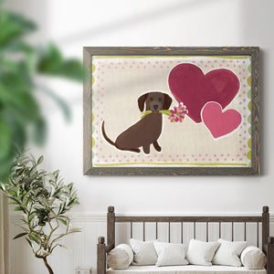 Dachshund Delight Collection A-Premium Framed Canvas - Ready to Hang