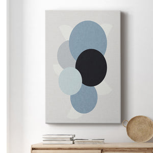 Shapely Blues II Premium Gallery Wrapped Canvas - Ready to Hang