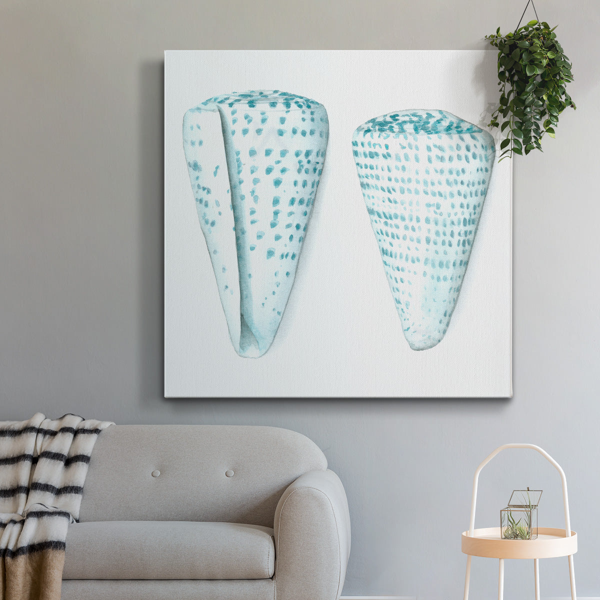 Watercolor Shells VIII-Premium Gallery Wrapped Canvas - Ready to Hang