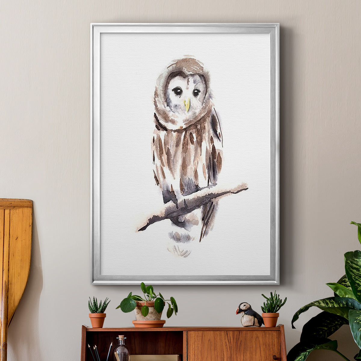 Barred Owl Impressions I Premium Framed Print - Ready to Hang