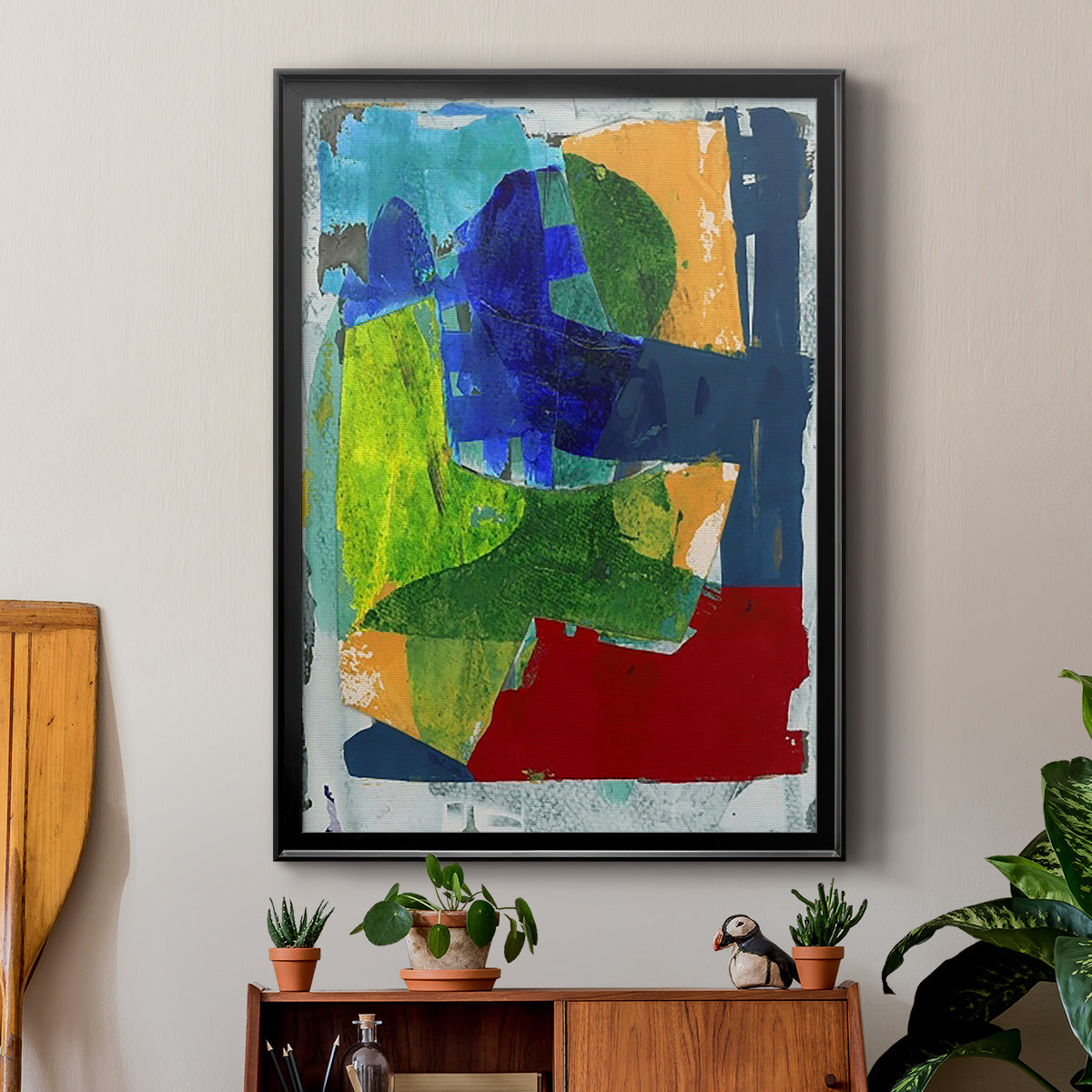 Brights Strokes II Premium Framed Print - Ready to Hang