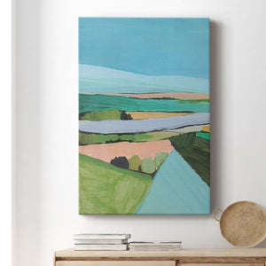 Bright Colored Countryside I Premium Gallery Wrapped Canvas - Ready to Hang