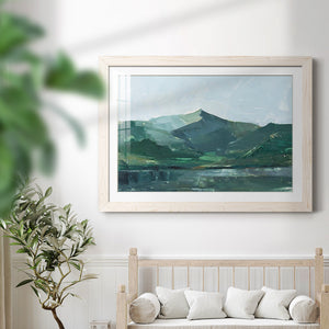 Green Grey Mountains I-Premium Framed Print - Ready to Hang