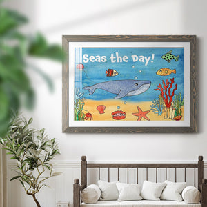 Cute Sea Creatures II-Premium Framed Print - Ready to Hang