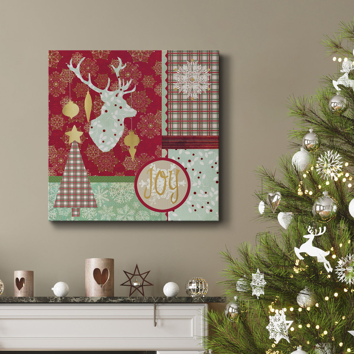 Christmas Pattern-Premium Gallery Wrapped Canvas - Ready to Hang