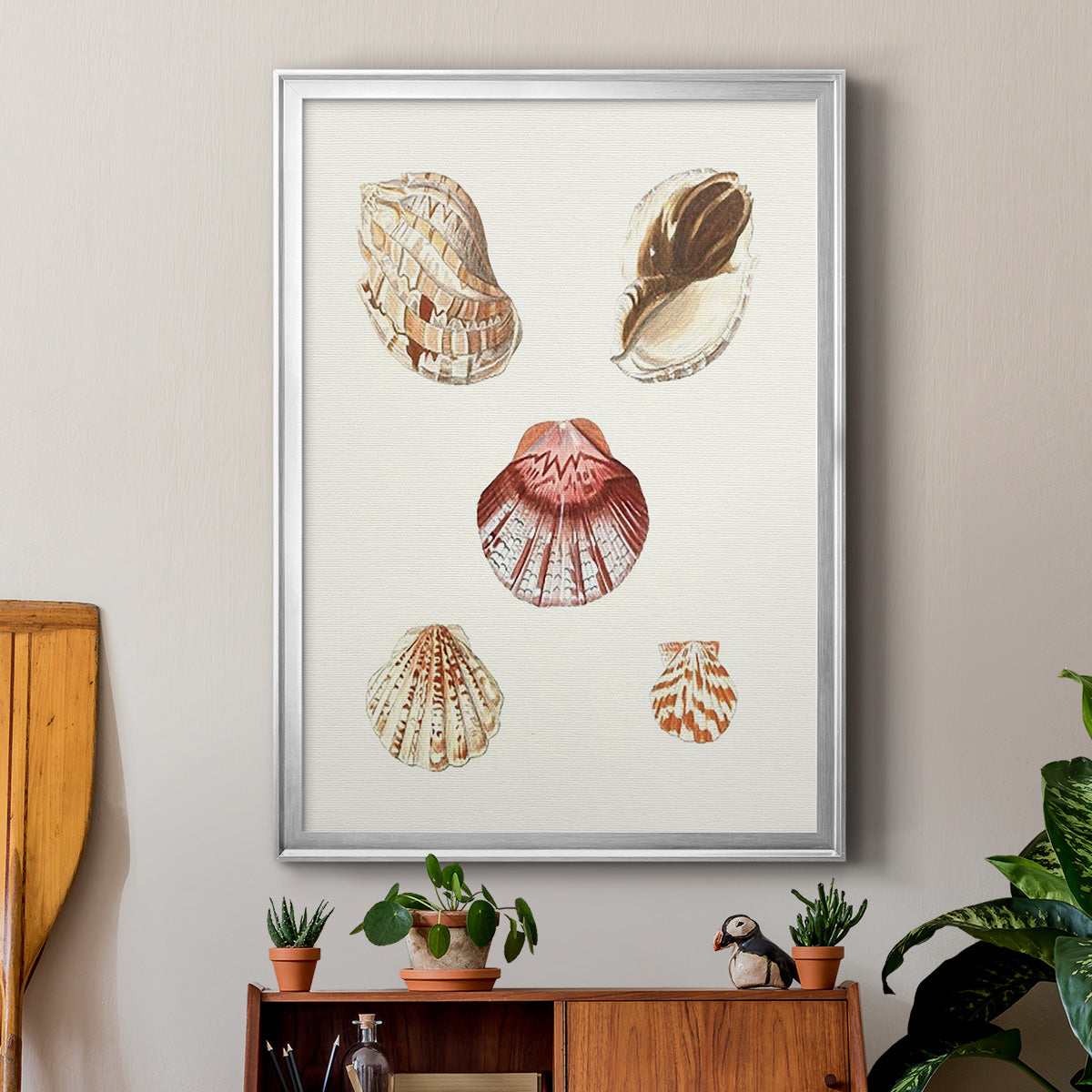 Pastel Knorr Shells V Premium Framed Print - Ready to Hang