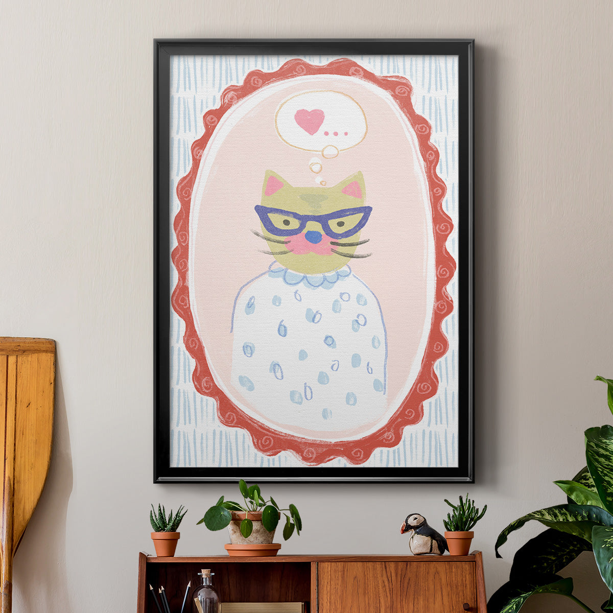 Cameo Characters Collection B Premium Framed Print - Ready to Hang