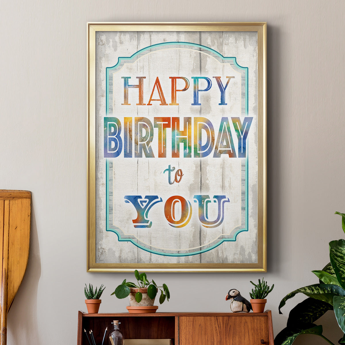 Happy Birthday to You Premium Framed Print - Ready to Hang