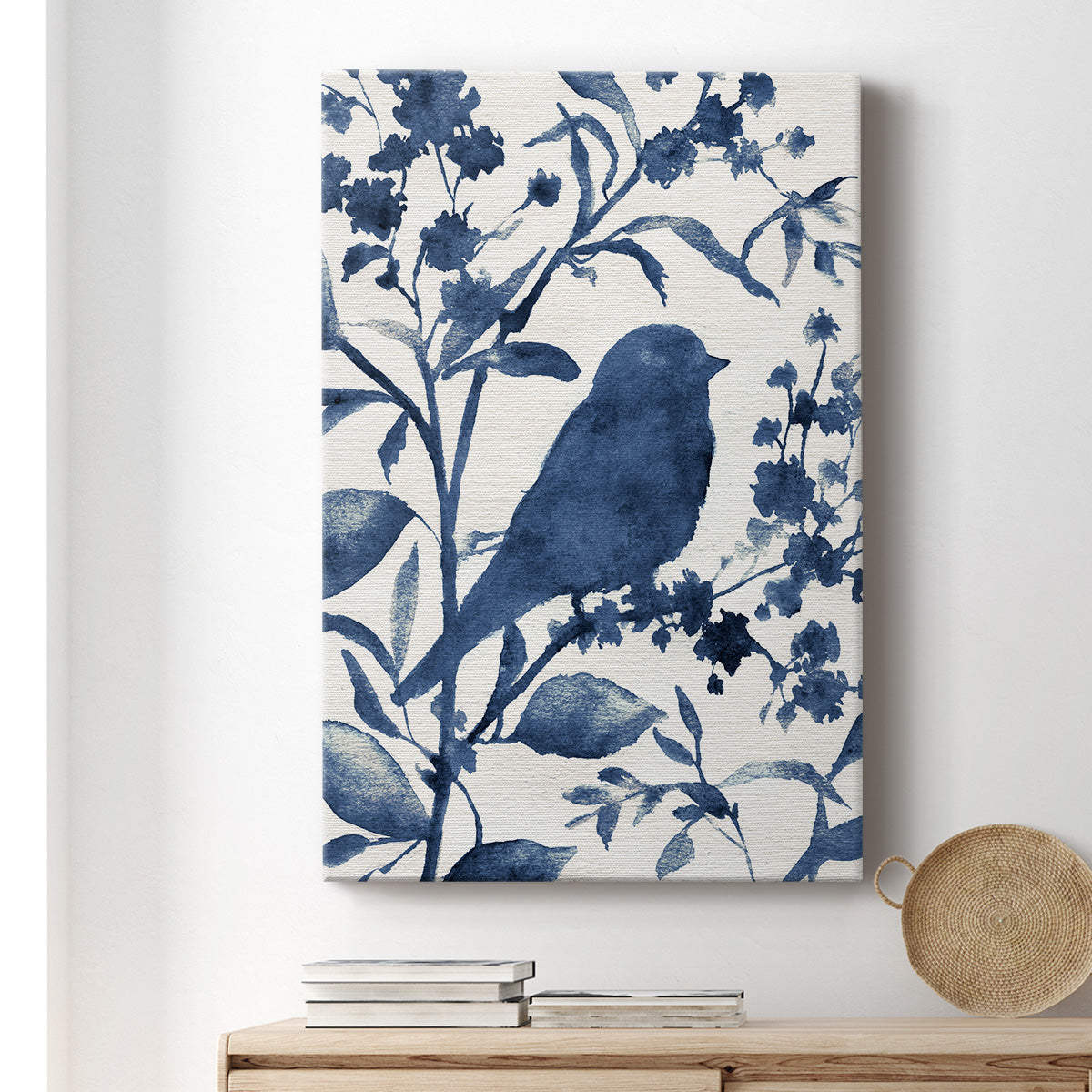 Bluebird Silhouette I Premium Gallery Wrapped Canvas - Ready to Hang