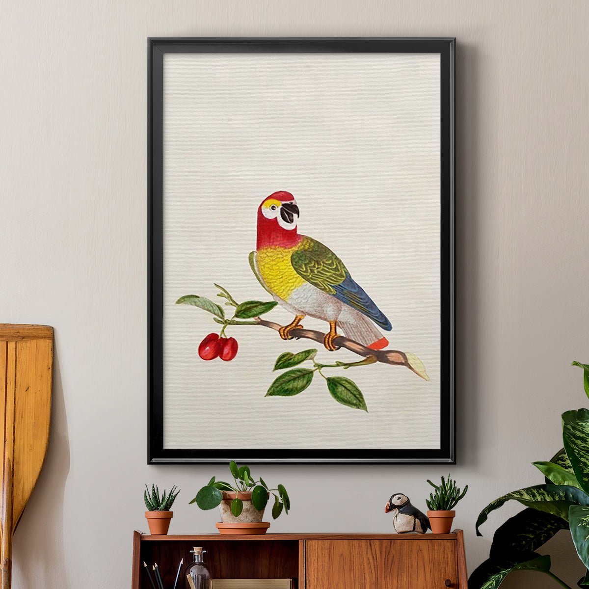 Bird in Habitat VI Premium Framed Print - Ready to Hang