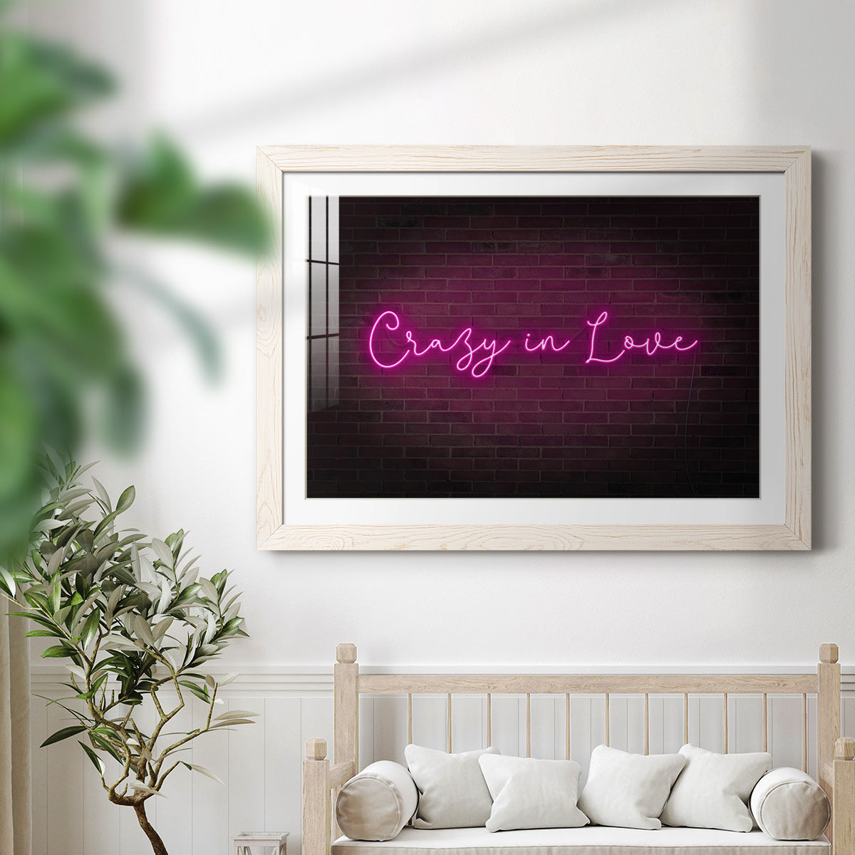 Neon Love II-Premium Framed Print - Ready to Hang