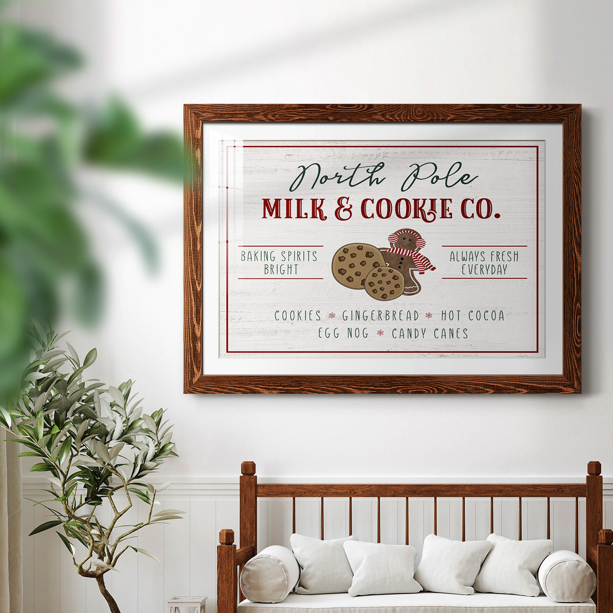 Milk and Cookie Co-Premium Framed Print - Ready to Hang